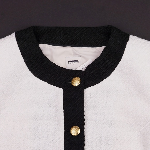 New JCREW Tweed Lady Jacket in Tweed Ivory - Picture 6 of 7